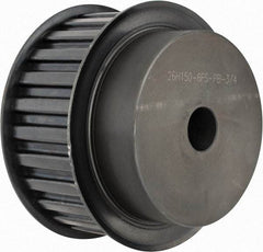 Power Drive - 26 Tooth, 3/4" Inside x 4.084" Outside Diam, Timing Belt Pulley - 1-1/2" Belt Width, 4.138" Pitch Diam, Steel & Cast Iron - Top Tool & Supply