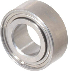 Value Collection - 5/32" Bore Diam, 5/16" OD, Double Shield Miniature Radial Ball Bearing - 1/8" Wide, 1 Row, Round Bore, 29 Lb Static Capacity, 81 Lb Dynamic Capacity - Top Tool & Supply