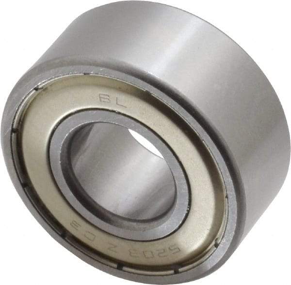 Tritan - 17mm Bore Diam, 40mm OD, Double Shield Angular Contact Radial Ball Bearing - 17.5mm Wide, 2 Rows, Round Bore, 2,000 Lb Static Capacity, 3,300 Lb Dynamic Capacity - Top Tool & Supply