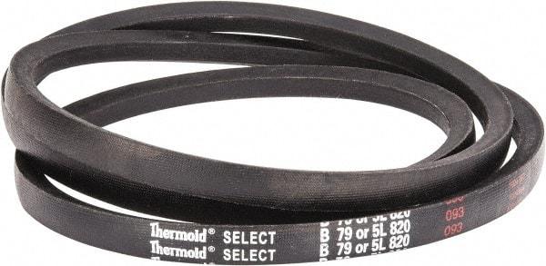 Value Collection - Section 5L, 82" Outside Length, V-Belt - Rubber, Fractional HP, No. 5L820 - Top Tool & Supply