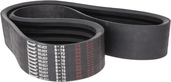 Value Collection - Section B, V-Belt - Neoprene Rubber, Classic Banded, No. B-70 - Top Tool & Supply