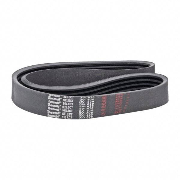 Value Collection - Section 3V, V-Belt - Neoprene Rubber, Narrow Banded, No. 3V670 - Top Tool & Supply