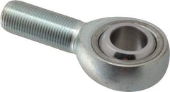 Made in USA - 3/4" ID, 1-3/4" Max OD, 28,090 Lb Max Static Cap, Plain Male Spherical Rod End - 3/4-16 RH, Alloy Steel with Steel Raceway - Top Tool & Supply