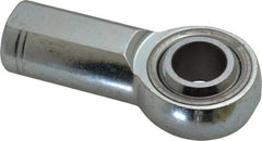 Made in USA - 3/4" ID, 1-3/4" Max OD, 28,090 Lb Max Static Cap, Plain Female Spherical Rod End - 3/4-16 RH, Alloy Steel with Steel Raceway - Top Tool & Supply