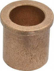 Boston Gear - 3/4" Inside x 1" Outside Diam, Oil Impregnated Bronze SAE-841 Flanged Sleeve Bearing - 1-1/8" Flange Outside Diam, 1/8" Flange Thickness, 1-1/8" OAL - Top Tool & Supply