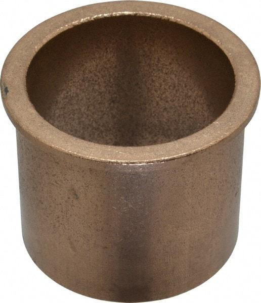 Boston Gear - 2" Inside x 2-1/4" Outside Diam, Oil Impregnated Bronze SAE-841 Flanged Sleeve Bearing - 2-1/2" Flange Outside Diam, 1/8" Flange Thickness, 2" OAL - Top Tool & Supply