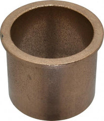 Boston Gear - 2" Inside x 2-1/4" Outside Diam, Oil Impregnated Bronze SAE-841 Flanged Sleeve Bearing - 2-1/2" Flange Outside Diam, 1/8" Flange Thickness, 2" OAL - Top Tool & Supply