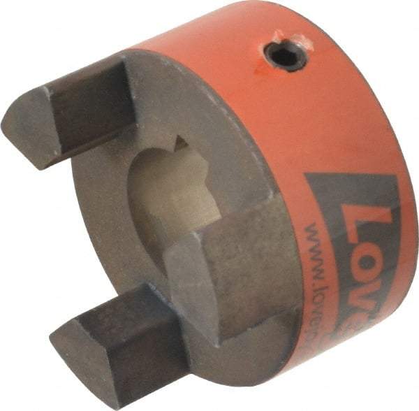 Lovejoy - 20mm Max Bore, 6mm x 2.8mm Keyway Width x Depth, Flexible Coupling Hub - 1-3/4" OD, 2.12" OAL, Sintered Iron, Order 2 Hubs & 1 Spider for Complete Coupling - Top Tool & Supply