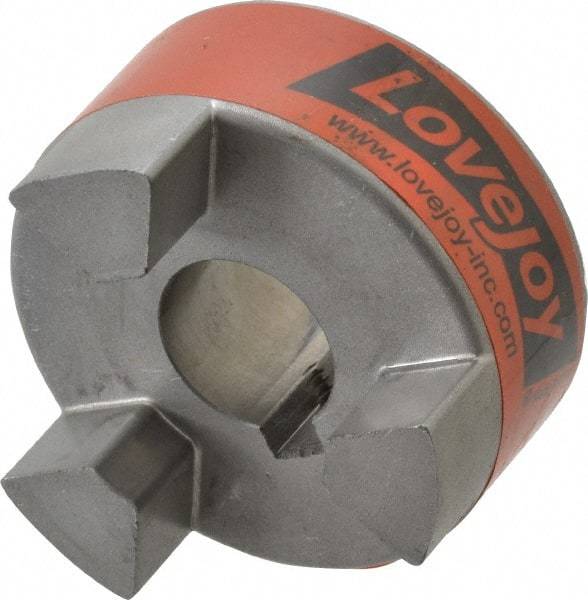 Lovejoy - 19mm Max Bore, 6mm x 2.8mm Keyway Width x Depth, Flexible Coupling Hub - 2.11" OD, 2.12" OAL, Sintered Iron, Order 2 Hubs & 1 Spider for Complete Coupling - Top Tool & Supply