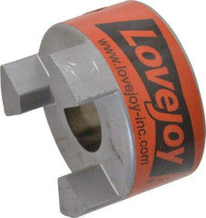 Lovejoy - 7/8" Max Bore Diam, 3/16" x 3/32" Keyway Width x Depth, Flexible Coupling Hub - 2.11" OD, 2-1/2" OAL, Sintered Iron, Order 2 Hubs & 1 Spider for Complete Coupling - Top Tool & Supply