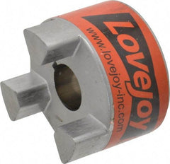 Lovejoy - 7/8" Max Bore Diam, 3/16" x 3/32" Keyway Width x Depth, Flexible Coupling Hub - 2.54" OD, 3-1/2" OAL, Sintered Iron, Order 2 Hubs & 1 Spider for Complete Coupling - Top Tool & Supply