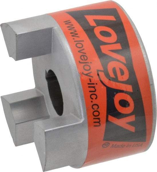 Lovejoy - 1" Max Bore Diam, 1/4" x 1/8" Keyway Width x Depth, Flexible Coupling Hub - 3.31" OD, 4-1/4" OAL, Sintered Iron, Order 2 Hubs & 1 Spider for Complete Coupling - Top Tool & Supply