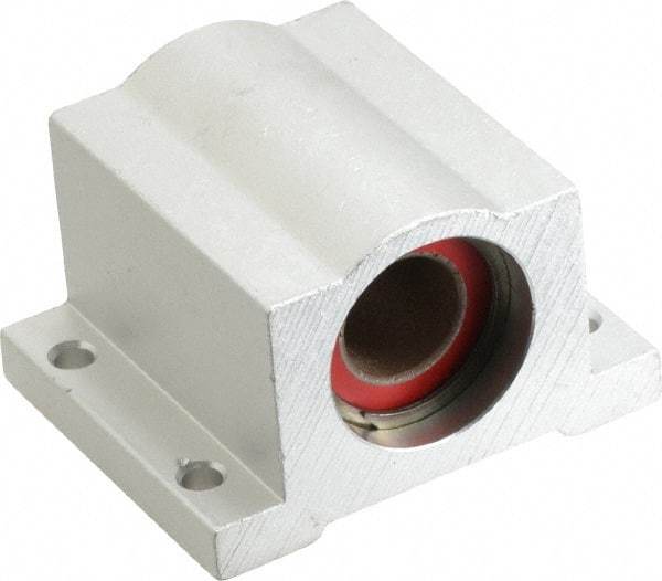 Pacific Bearing - 1/2" ID, 2" OAW x 1.688" OAL x 1-1/4" OAH Closed Single Pillow Block - 1-11/16 Inch Overall Length x 1-1/4 Inch Overall Height x 2 Inch Width, - Top Tool & Supply