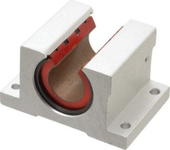 Pacific Bearing - 3/4" ID, 2-3/4" OAW x 2.063" OAL x 1-3/4" OAH Open Single Pillow Block - 2-1/16 Inch Overall Length x 1-3/4 Inch Overall Height x 2-3/4 Inch Width, - Top Tool & Supply