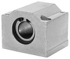 Pacific Bearing - 1/4" ID, 1-5/8" OAW x 1.188" OAL x 0.813" OAH Closed Single Pillow Block - 1-3/16 Inch Overall Length x 13/16 Inch Overall Height x 1-5/8 Inch Width, - Top Tool & Supply