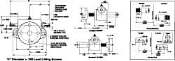 Duff-Norton - 1 Ton Capacity, 6" Lift Height, Upright Mechanical Screw Actuator - Clevis End - Top Tool & Supply