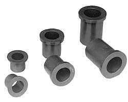 Poly Hi Solidur - 3/8" Inside x 1/2" Outside Diam, Nylon Sleeve Bearing - 5/8" Outside Diam, 1/16" Flange Thickness, 5/8" OAL - Top Tool & Supply