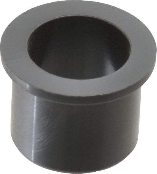 Poly Hi Solidur - 7/16" Inside x 9/16" Outside Diam, Nylon Sleeve Bearing - 11/16" Outside Diam, 1/16" Flange Thickness, 1/2" OAL - Top Tool & Supply