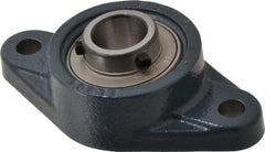 Value Collection - 113mm OAL2-Bolt Flange Bearing - 2830 Lb Dyn Cap, Cast Iron - Top Tool & Supply