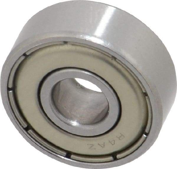 Tritan - 1/4" Bore Diam, 3/4" OD, Double Shield Deep Groove Radial Ball Bearing - 9/32" Wide, 1 Row, Round Bore, 200 Lb Static Capacity, 525 Lb Dynamic Capacity - Top Tool & Supply