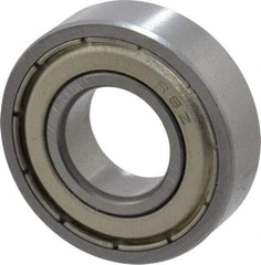 Tritan - 1/2" Bore Diam, 1-1/8" OD, Double Shield Deep Groove Radial Ball Bearing - 5/16" Wide, 1 Row, Round Bore, 535 Lb Static Capacity, 1,148 Lb Dynamic Capacity - Top Tool & Supply