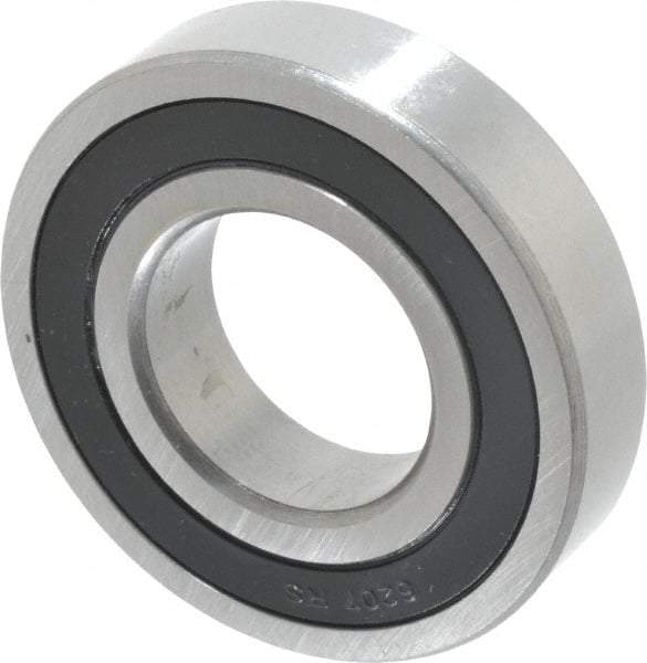 Tritan - 35mm Bore Diam, 72mm OD, Double Seal Deep Groove Radial Ball Bearing - 17mm Wide, 1 Row, Round Bore, 3,400 Lb Static Capacity, 5,800 Lb Dynamic Capacity - Top Tool & Supply