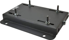 Made in USA - 3/8" Bolt Steel Rigid Fixed Base Motor Base - Adjusting Single Screw, 184T NEMA Frame - Top Tool & Supply