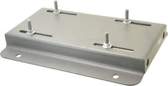 Made in USA - 3/8" Bolt Steel Rigid Fixed Base Motor Base - Adjusting Single Screw, 213T NEMA Frame - Top Tool & Supply