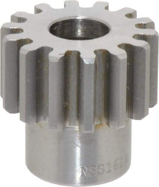 Browning - 16 Pitch, 7/8" Pitch Diam, 14 Tooth Spur Gear - 3/8" Bore Diam, 11/16" Hub Diam, Steel - Top Tool & Supply