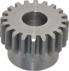 Browning - 16 Pitch, 1-1/4" Pitch Diam, 20 Tooth Spur Gear - 1/2" Bore Diam, 1-1/16" Hub Diam, Steel - Top Tool & Supply