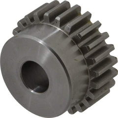 Browning - 16 Pitch, 1-1/2" Pitch Diam, 24 Tooth Spur Gear - 1/2" Bore Diam, 1-5/16" Hub Diam, Steel - Top Tool & Supply