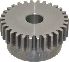 Browning - 16 Pitch, 1-7/8" Pitch Diam, 30 Tooth Spur Gear - 1/2" Bore Diam, 1-5/8" Hub Diam, Steel - Top Tool & Supply