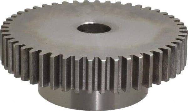 Browning - 12 Pitch, 4" Pitch Diam, 48 Tooth Spur Gear - 3/4" Bore Diam, 2-1/2" Hub Diam, Steel - Top Tool & Supply