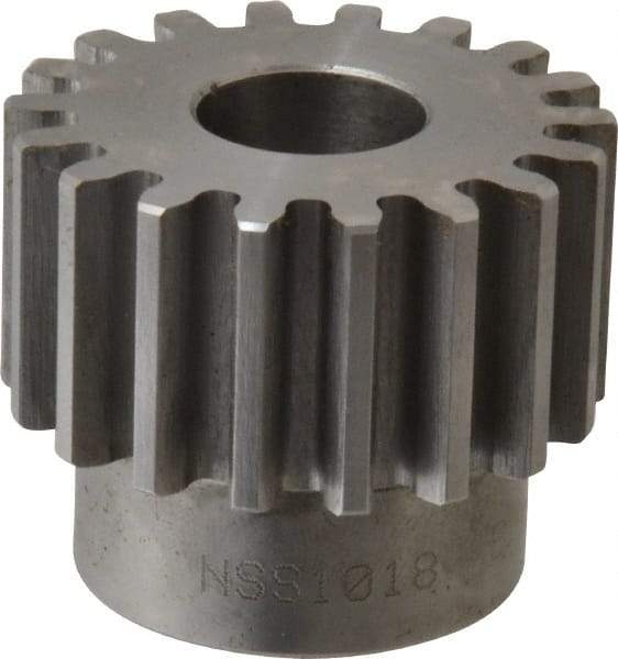 Browning - 10 Pitch, 1.8" Pitch Diam, 18 Tooth Spur Gear - 3/4" Bore Diam, 1-33/64" Hub Diam, Steel - Top Tool & Supply