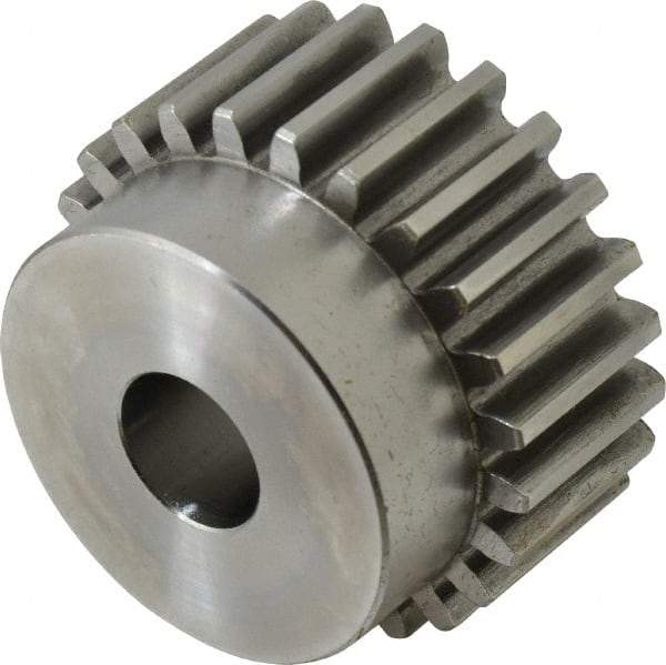 Browning - 10 Pitch, 2.4" Pitch Diam, 24 Tooth Spur Gear - 3/4" Bore Diam, 2-7/64" Hub Diam, Steel - Top Tool & Supply