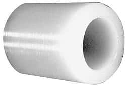 Made in USA - 1" Inside x 1-1/2" Outside Diam, Polyethylene Sleeve Bearing - 1-3/4" Flange Outside Diam, 3/16" Flange Thickness, 1-1/2" OAL - Top Tool & Supply