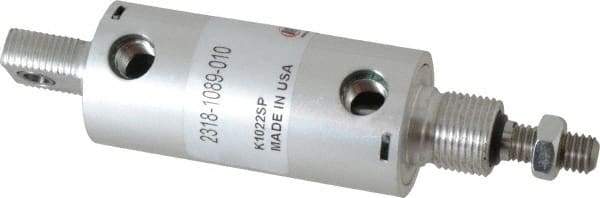 ARO/Ingersoll-Rand - 1" Stroke x 1-1/8" Bore Double Acting Air Cylinder - 1/8 Port, 3/8-16 Rod Thread - Top Tool & Supply