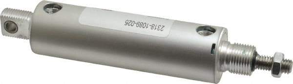 ARO/Ingersoll-Rand - 2-5/8" Stroke x 1-1/8" Bore Double Acting Air Cylinder - 1/8 Port, 3/8-16 Rod Thread - Top Tool & Supply