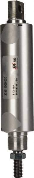 ARO/Ingersoll-Rand - 3" Stroke x 1-1/2" Bore Double Acting Air Cylinder - 1/4 Port, 1/2-13 Rod Thread - Top Tool & Supply