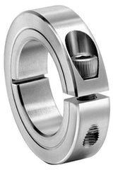 Climax Metal Products - 2-5/8" Bore, Steel, One Piece One Piece Split Shaft Collar - 3-7/8" Outside Diam, 7/8" Wide - Top Tool & Supply