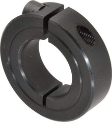 Climax Metal Products - 15/16" Bore, Steel, One Piece One Piece Split Shaft Collar - 1-3/4" Outside Diam, 1/2" Wide - Top Tool & Supply