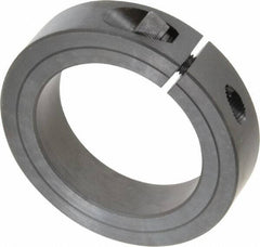 Climax Metal Products - 2-1/4" Bore, Steel, One Piece Clamp Collar - 3-1/4" Outside Diam, 3/4" Wide - Top Tool & Supply