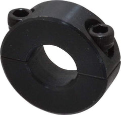 Climax Metal Products - 1/2" Bore, Steel, Two Piece Shaft Collar - 1-1/8" Outside Diam, 13/32" Wide - Top Tool & Supply