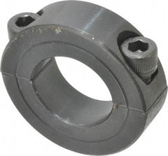 Climax Metal Products - 7/8" Bore, Steel, Two Piece Shaft Collar - 1-5/8" Outside Diam, 1/2" Wide - Top Tool & Supply