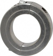 Climax Metal Products - 1-1/4" Bore, Stainless Steel, Two Piece Shaft Collar - 2-1/16" Outside Diam, 1/2" Wide - Top Tool & Supply