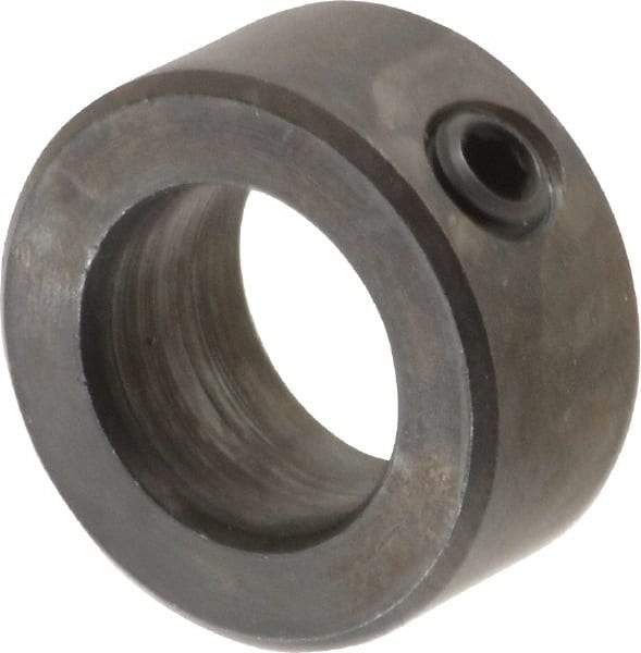 Climax Metal Products - 15mm Bore, Steel, Set Screw Shaft Collar - 1" Outside Diam - Top Tool & Supply