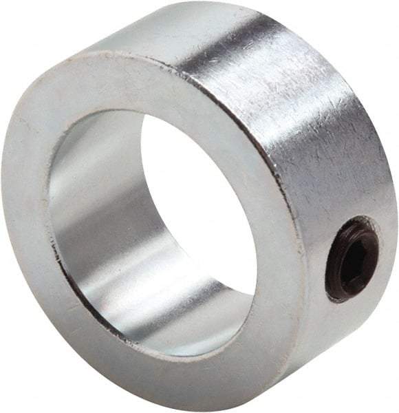 Climax Metal Products - 2-9/16" Bore, Steel, Set Screw Shaft Collar - 3-3/4" Outside Diam, 1" Wide - Top Tool & Supply