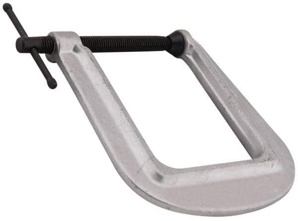 Wilton - Light-Duty 3" Max Opening, 4-1/2" Throat Depth, Ductile Iron Standard C-Clamp - 700 Lb Capacity, 0" Min Opening, Deep Throat - Top Tool & Supply