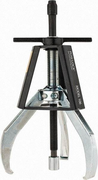 Posi Lock Puller - 7" Spread, 10 Ton Capacity, Puller - 6" Reach, 13" Long, For Bearings, Gears & Pulleys - Top Tool & Supply