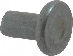 RivetKing - 0.15" Body Diam, Flat Steel Tinners Solid Rivet - 0.291" Length Under Head - Top Tool & Supply